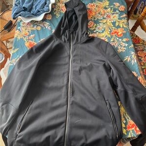 Men's Black Hooded Jacket